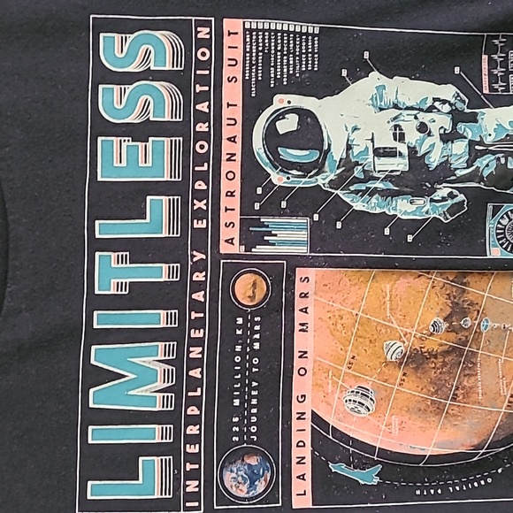 Old Navy "Limitless" Astronaut Space Tshirt - Picture 2 of 5